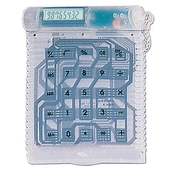 Translucent, roll-up flexible battery powered calculator.... from ASI 73010 Natico Originals Inc / Natico Originals