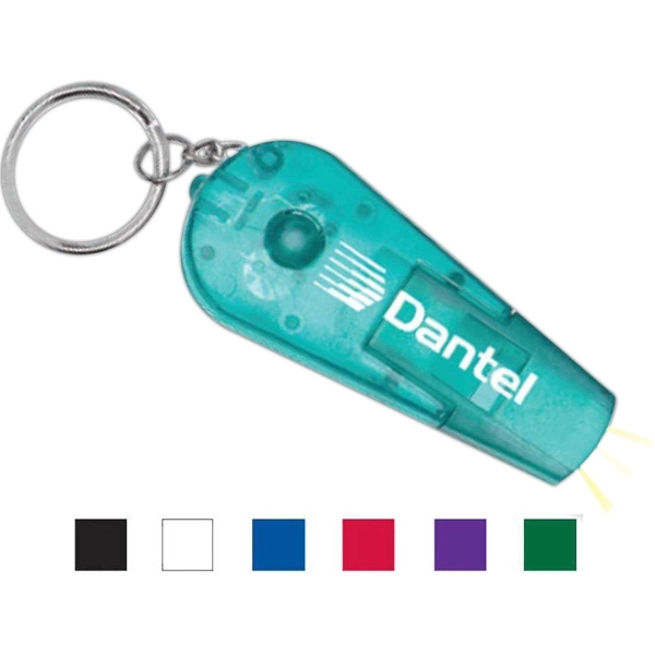 Safety whistle with a light and key chain.... from ASI 90859 Tempo Industries Inc / Tempoline