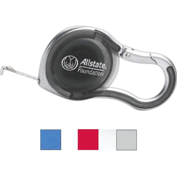 6 foot silver carabiner tape measure.... from ASI 90859 Tempo Industries Inc / Tempoline