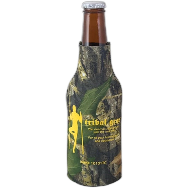 Trademark camouflage bottle insulator, 1/8" thick high-density open-cell scuba foam.... from ASI 74710 Numo / NUMO