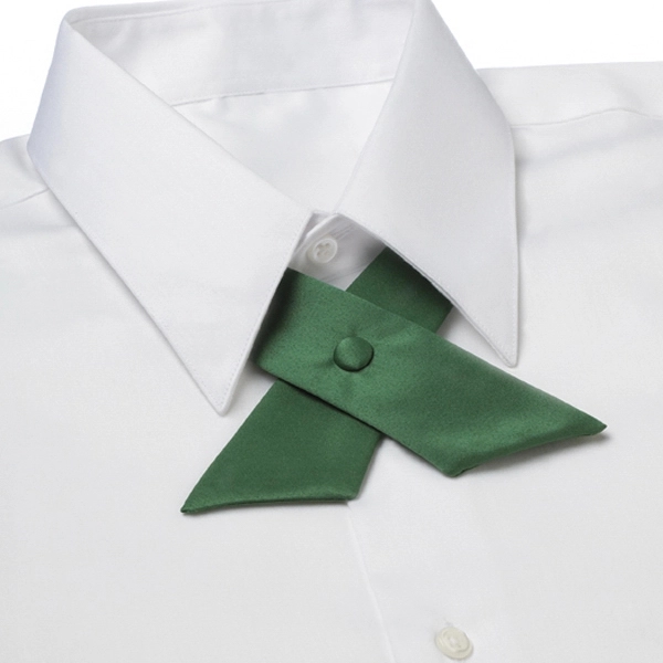 Ladies satin crossover covered button snap tie.... from ASI 98085 Wolfmark