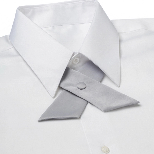 Ladies satin crossover covered button snap tie.... from ASI 98085 Wolfmark