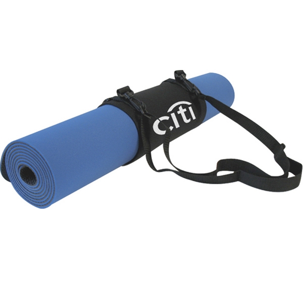 Yoga exercise mat 24 x 70" with wrap and carry strap... from ASI 54886 Foamworx / FoamWorx
