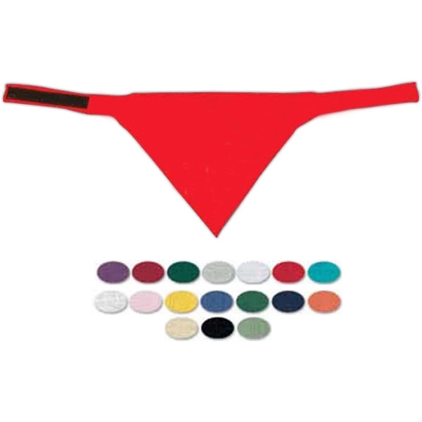 Blank, small pet bandana with hook and loop closure, 18 1/2"... from ASI 68707 Marathon Mfg & Supply Co.