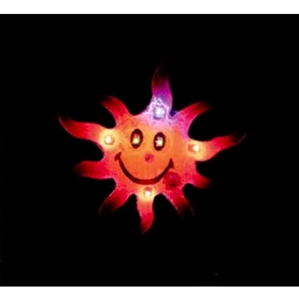 Custom smiley face sunbeam flash lapel pin with flashing light.... from ASI 36988 Artek USA Inc / Artek™