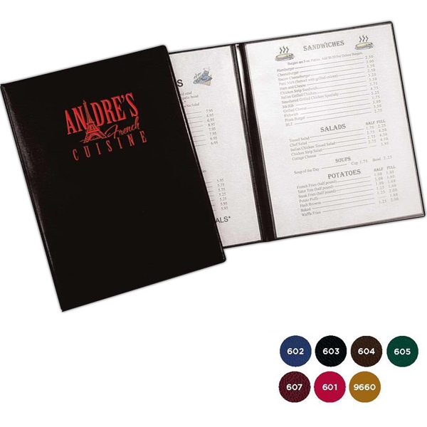 Menu cover holds 8 1/2" x 11" menu inserts.... from ASI 54040 Fey Promo / Fey