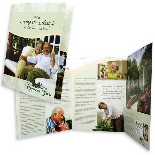 Three Panel, One Right Pocket Folder printed 4/4... from ASI 32050 Admore / Admore®