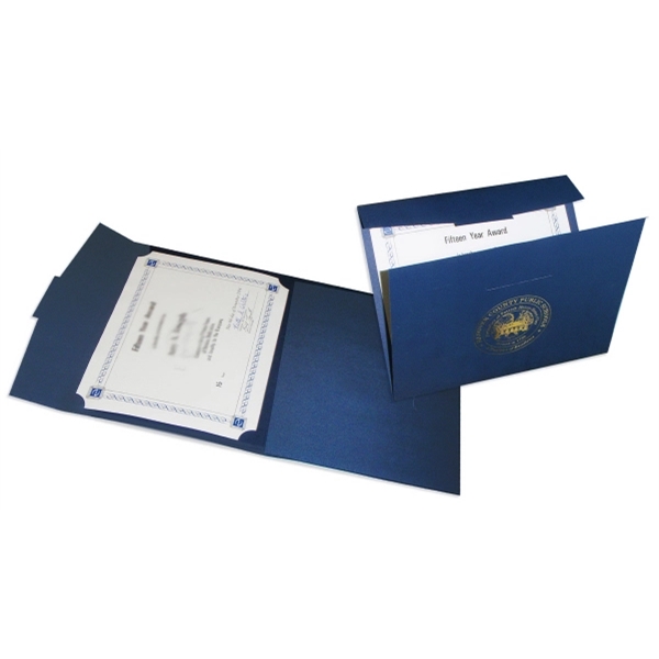Portfolio certificate cover. Wrap-around cover with self-forming easel.... from ASI 32050 Admore / Admore®