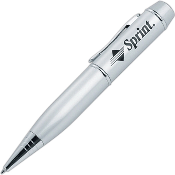 Satin silver USB flash drive pen.... from ASI 90859 Tempo Industries Inc / Tempoline