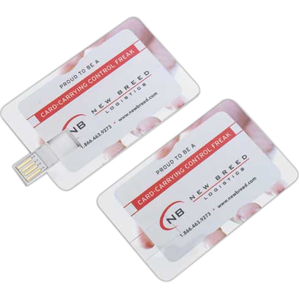 Credit card sized USB flash drive with multiple memory size options.... from ASI 90859 Tempo Industries Inc / Tempoline