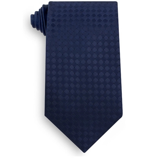 Navy blue Beckett tone on tone polyester tie.... from ASI 98085 Wolfmark