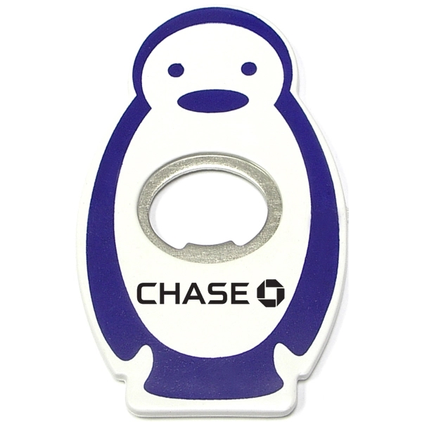 Jumbo size penguin shape magnetic bottle opener.... from ASI 74585 Nu Promo International / Nu Promo Line