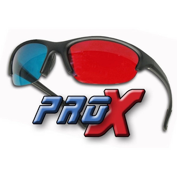 Pro-X Professional Anaglyph 3D Glasses - Red/Cyan... from ASI 80485 Rainbow Symphony Inc / Rainbow Symphony