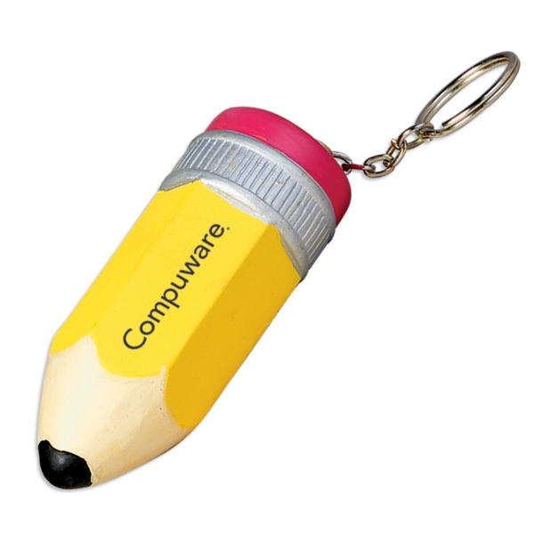 Pencil shaped stress reliever with keychain. Overseas direct.... from ASI 63344 ZZ MERGED - Jetline / Jetline