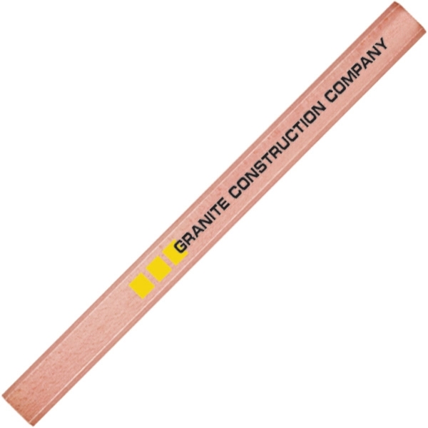 7" wooden carpenter's pencil with No. 2 flat graphite lead.... from ASI 57653 Gold Bond
