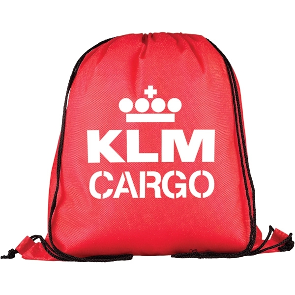 16" x 13 1/4" drawstring backpack with an assortment of colors.... from ASI 57653 Gold Bond