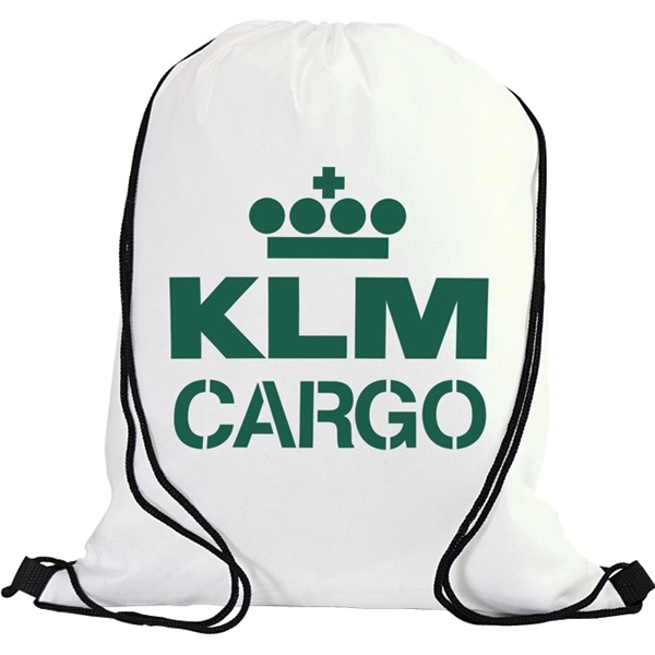 16" x 13 1/4" drawstring backpack with an assortment of colors.... from ASI 57653 Gold Bond