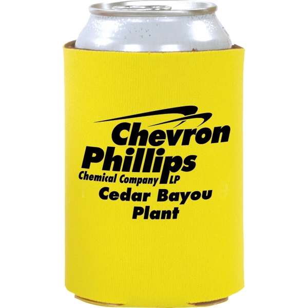 3.75" foam can and bottle cooler with collapsible design.... from ASI 57653 Gold Bond