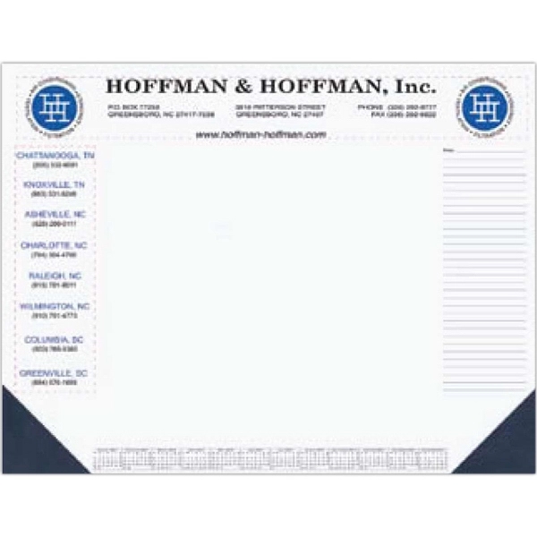 40 sheet full color non dated desk pad.... from ASI 50873 Drum-Line / Drum-line Inc