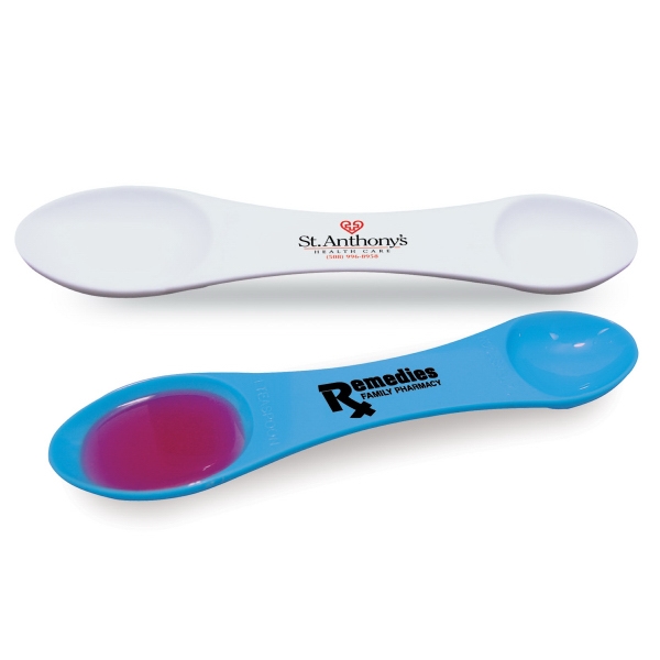 Double end medicine spoon with dosage of one teaspoon and 1/2... from ASI 38980 Bay State Specialty Co / Bay State