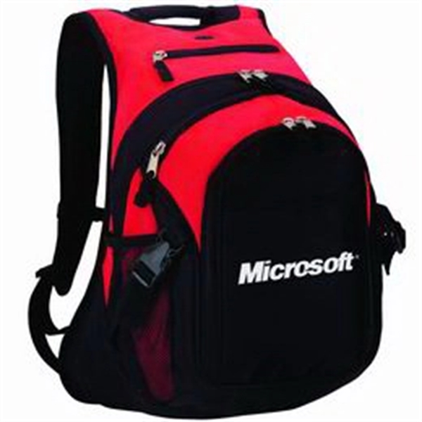 Polyester computer backpack with heavily padded back and shoulder straps.... from ASI 37455 Atteff International Inc