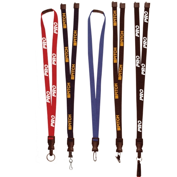 5/8" Optiweave Silk Screen Lanyard with breakaway safety connector... from ASI 49470 DEVARA