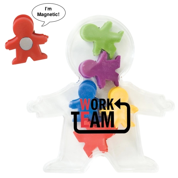 Plastic people clips with magnet and case.... from ASI 62190 Illini