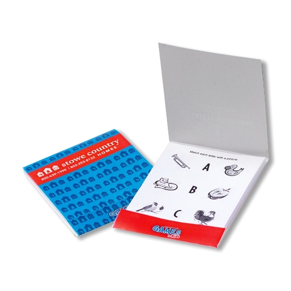 3.25" x 8.25" matchbook-style book with nine pages of kid's puzzles.... from ASI 63549 Jornik Manufacturing Corp / Jornik