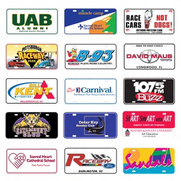 PREMIUM WEIGHT HI-GLOSS Polyethylene License Plates provide MAXIMUM DURABILITY for permanent... from ASI 37572 Autoplate / AutoPlate