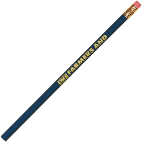 Wooden pencils with No. 2 graphite lead, gold tone ferrule and... from ASI 57653 Gold Bond