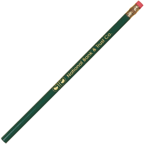 Wooden pencils with No. 2 graphite lead, gold tone ferrule and... from ASI 57653 Gold Bond