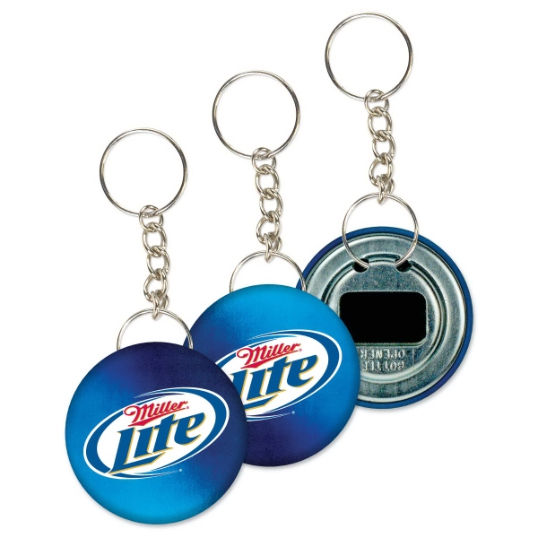 Key Chain Bottle Opener with Custom Four Color Process Lenticular Design,... from ASI 66260 ZZ OLD - Lantor Ltd 3D Products Div / Lantor 3D Lenticular