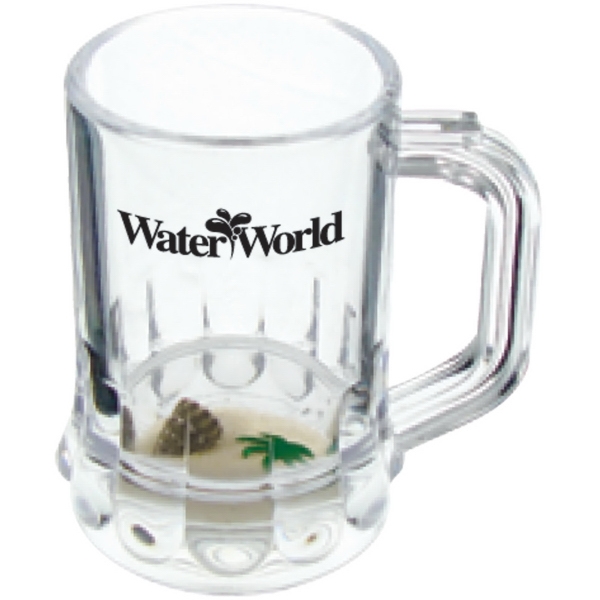 Compartment miniature mug made of styrene plastic, 2.125" x 2.375".... from ASI 61952 Howw Mfg Co Inc / Howw Collectibles (TM)