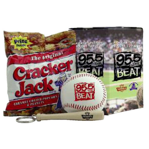 Promotional baseball, miniature baseball bat key chain packaged in gift box.... from ASI 38120 Ball Pro / Diversified Quality Kitchenware