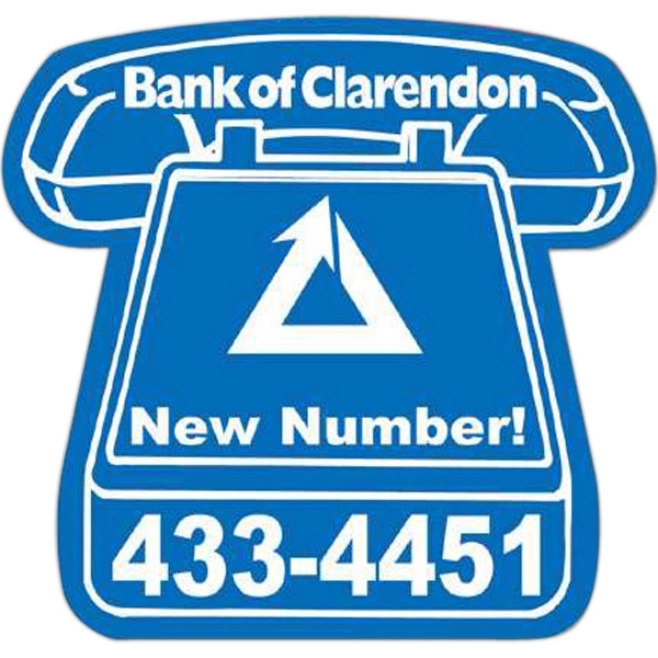Magnet - telephone. Digital 4-color process print; stock 20 mil; 30... from ASI 80210 Quikey Mfg Co Inc / Quikey Line