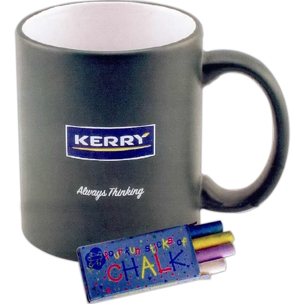 Green - 5 working days - Chalkboard mug, 11 oz.... from ASI 98290 ZZ OLD/Drop - World Wide Lines Inc / World Wide Line 