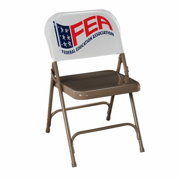 Vinyl chair back cover, turns an ordinary folding chair into a... from ASI 77280 Pepco Poms / Pepco Poms