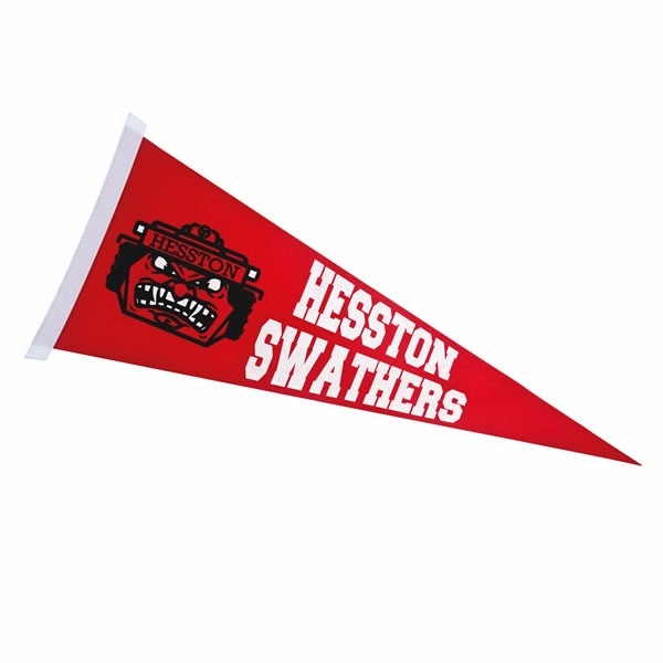 Colored Felt 12" x 30" Pennant with Felt Strip.... from ASI 77280 Pepco Poms / Pepco Poms