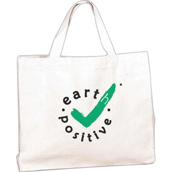 Blank natural canvas tote bag with handles and complete bottom gusset... from ASI 66230 Landes Inc