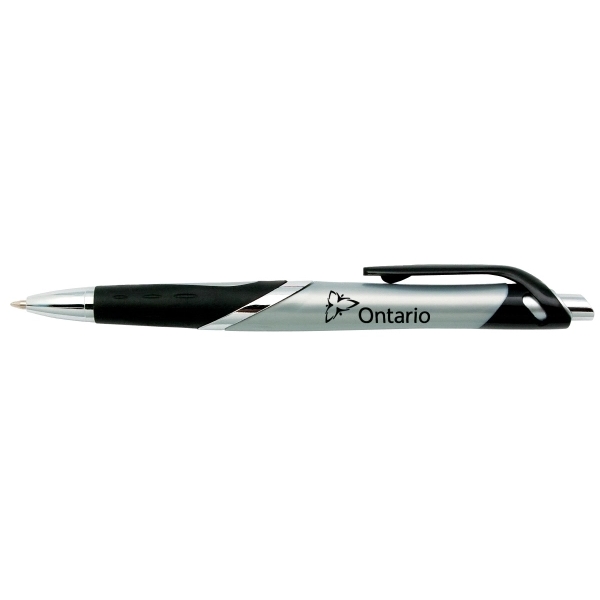Push action plastic pen with pearl finish.... from ASI 42920 Busrel Inc