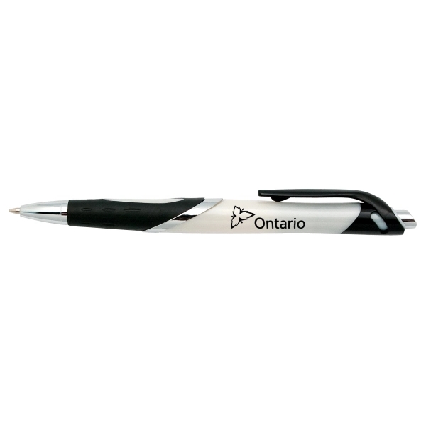 Push action plastic pen with pearl finish.... from ASI 42920 Busrel Inc
