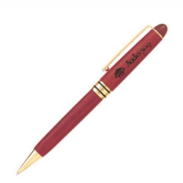 Genuine wood pen in twist-action ballpoint.... from ASI 40544 Binaco / Binaline