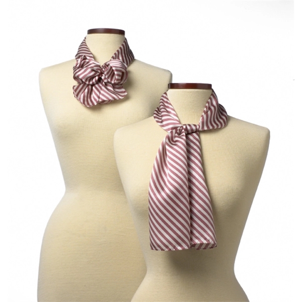 Pink and white stripe wet dye scarf for ladies.... from ASI 98085 Wolfmark