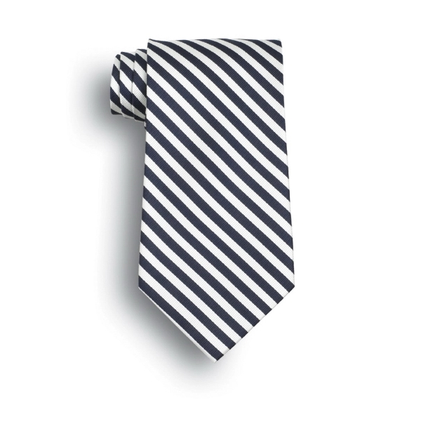 Navy blue and white stripe tie.... from ASI 98085 Wolfmark