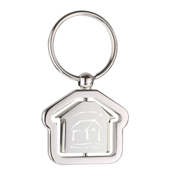 Swing house shaped shiny nickel finish key holder.... from ASI 31517 Admart Products / Admart Line