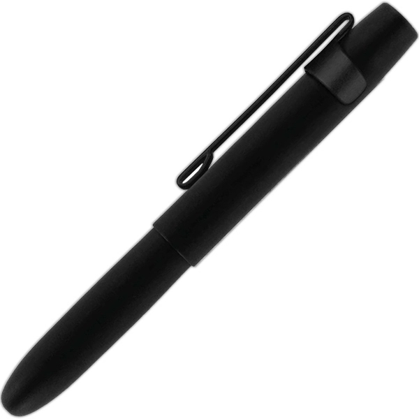 Square top bullet design cap off pen with clip.... from ASI 54423 Fisher Space Pen Co