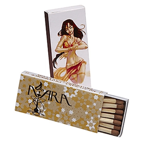 Matchbox with 10-11 two inch wood stick matches.... from ASI 31490 Admatch Corporation / Admatch-Regal