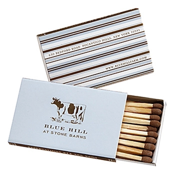 Thin Tiffany matchbox with 18-19 two inch wood stick matches.... from ASI 31490 Admatch Corporation / Admatch-Regal