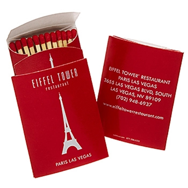 Pillow pouch matchbox with 11-12 two inch wood stick matches.... from ASI 31490 Admatch Corporation / Admatch-Regal