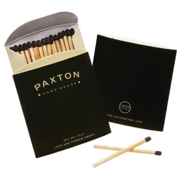 Pouch matchbox with 20-21 two inch wood stick matches.... from ASI 31490 Admatch Corporation / Admatch-Regal